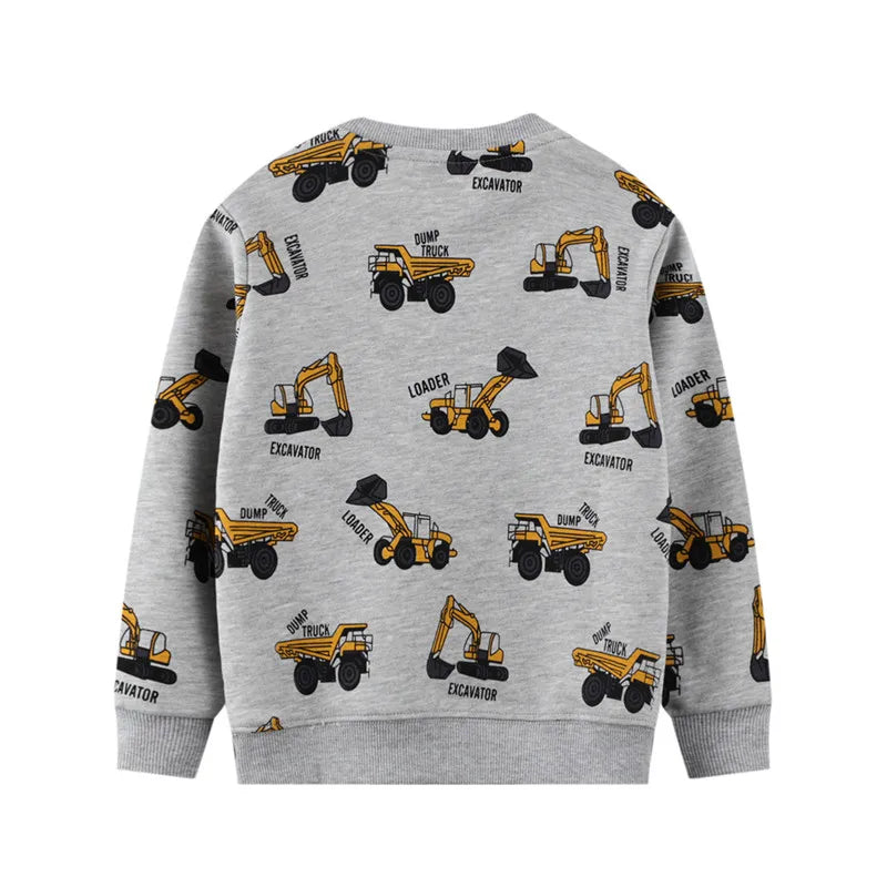 Estevan Cotton Fire Truck Boys Sweaters