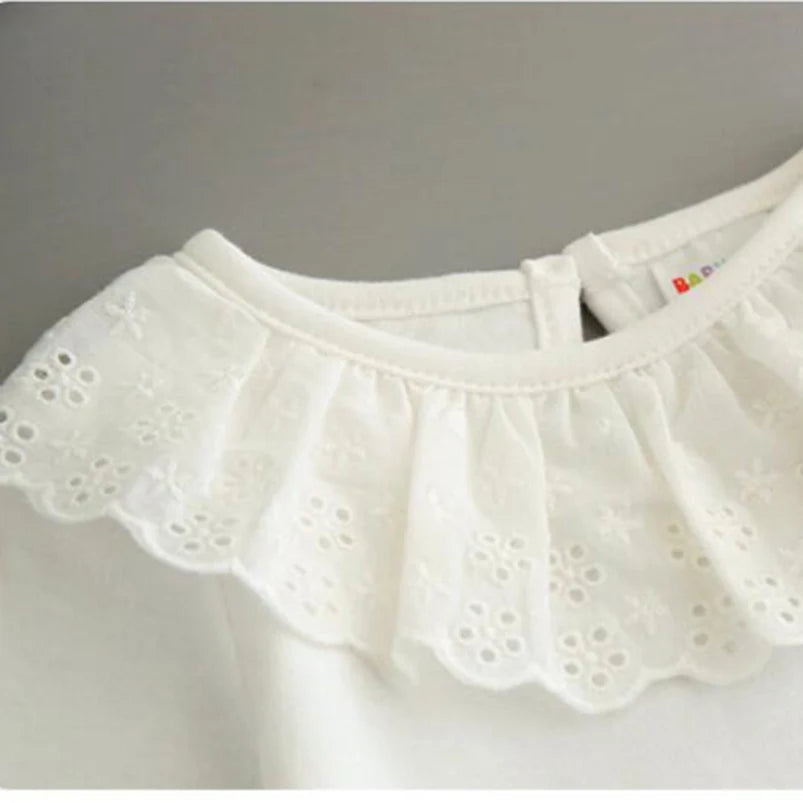 Pamela Long Sleeve Ruffle Doll Collar Top