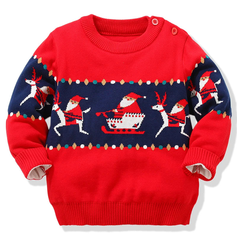 Polo Christmas Santa Claus Pullover Sweater