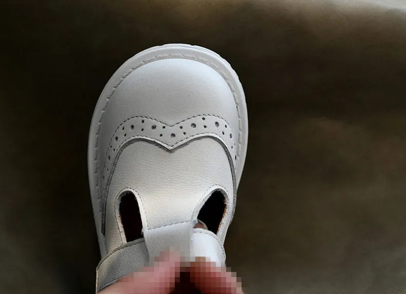 Children shoes British leather princess shoes Geniune leather shoes baby shoes spring autumn models single shoes campus soft sho