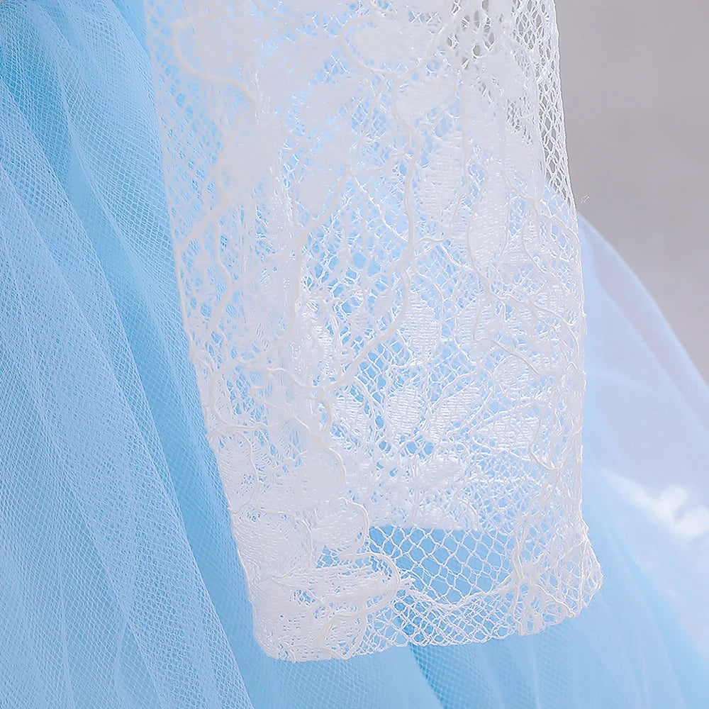 Baby Girls Dress Newborn Girl Long Sleeve Lace Party Wedding Dresses