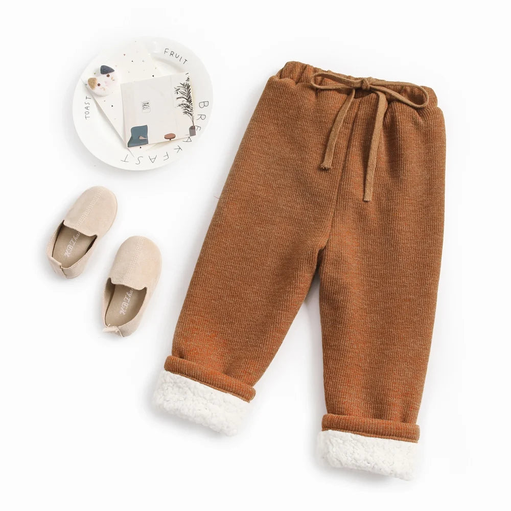 Jan Long Pants Soft Warm Casual Children Trousers Cute