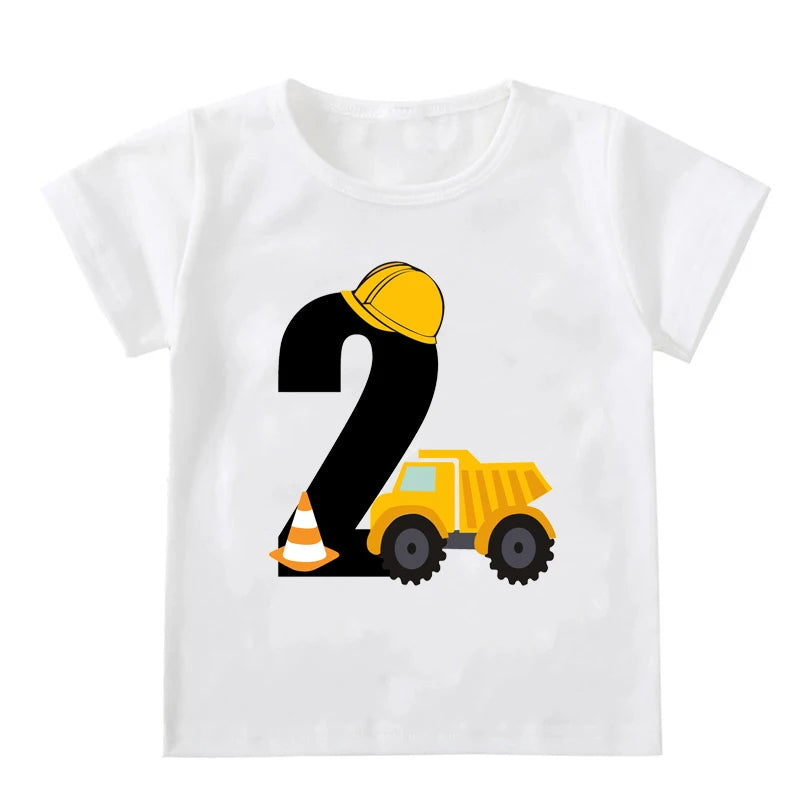 Ronald Boys T-shirts Short Sleeve Excavator Tees - GuGuTon baby store - Baby Fashion - Toddlers Outfits - Babies Outfits - Toddler Clothes - Kids Clothing - Newborn Clothes - Newborn Wear - Kids Wear - Trending Clothes - Trending Outfits - Fall Fashion - Winter Fashion - Girls Clothes - Boys Clothes - Babies Wear - Kids Accessories - KidsWear - Summer Clothes - Summer Fashion - Summer Trend - Falls Sweaters - Tops - Bottom - Jeans - Blouse - Dresses - Newborn Dresses - Toys