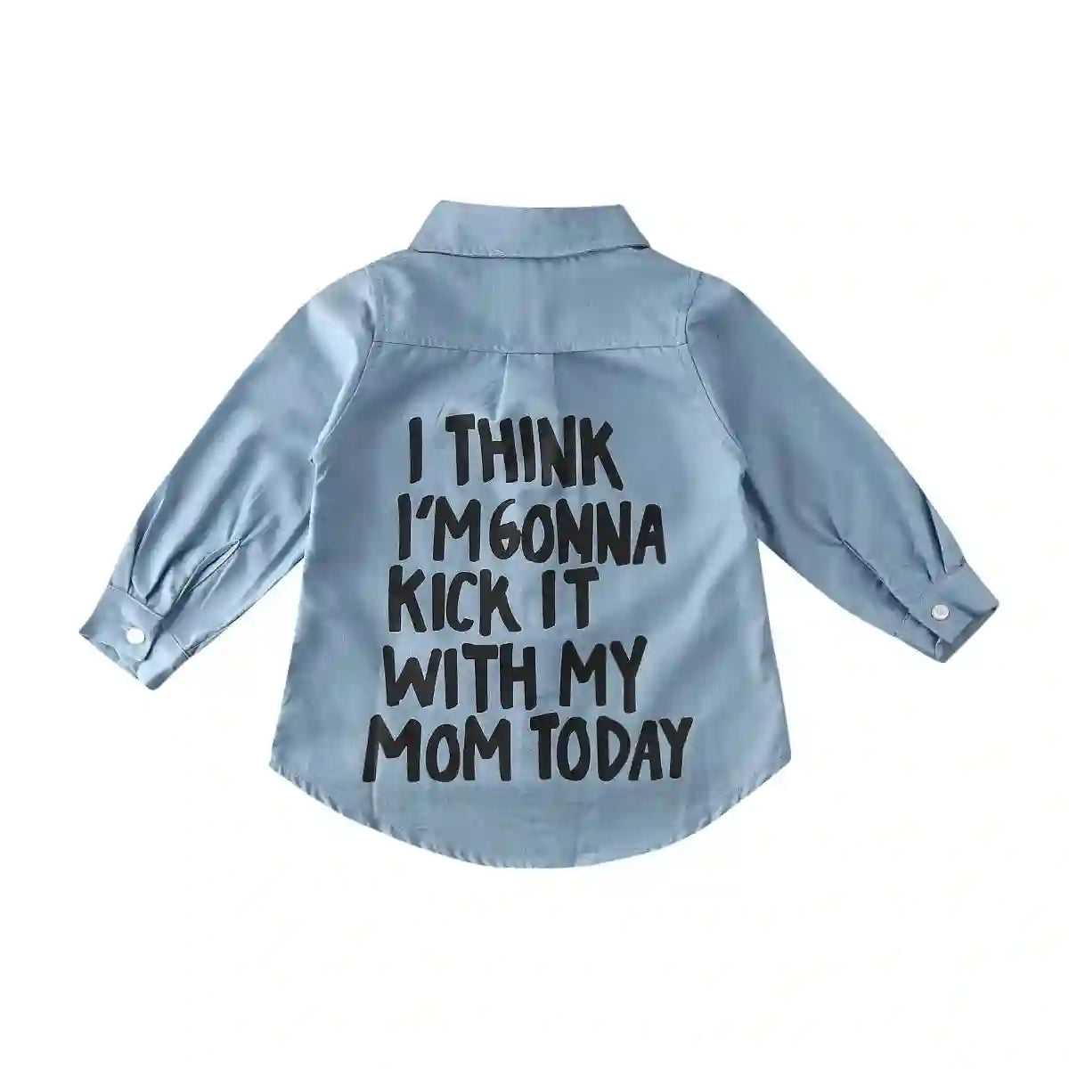 Michelle Citgeett Denim Coat Letters Tops