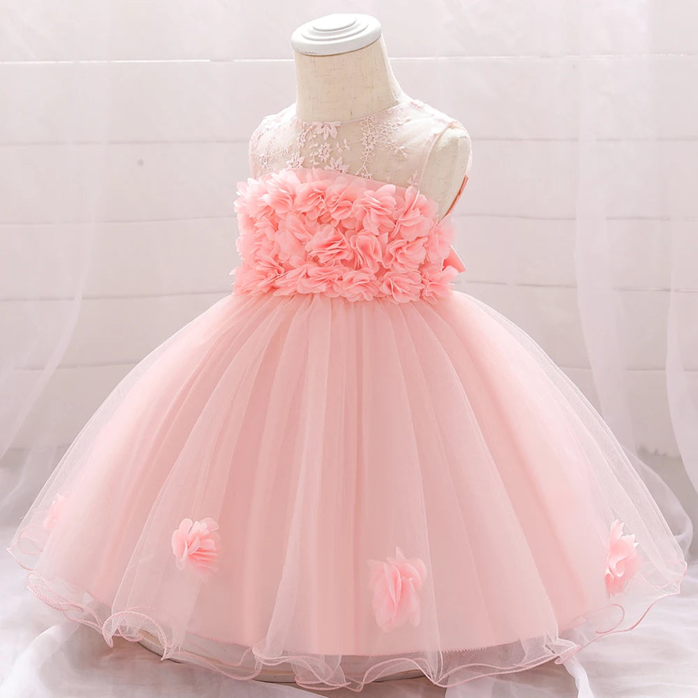 Toddler Girl Party Dresses Baby Dress For Girls 1 Year Birthday Princess Dress