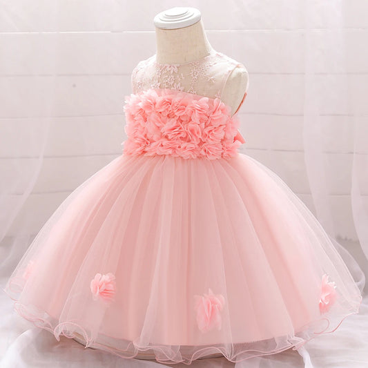 Toddler Girl Party Dresses Baby Dress For Girls 1 Year Birthday Princess Dress