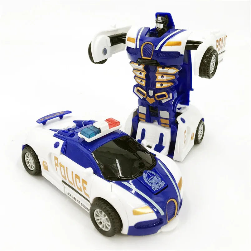One-key Automatic Transform Robot Car  For Boys