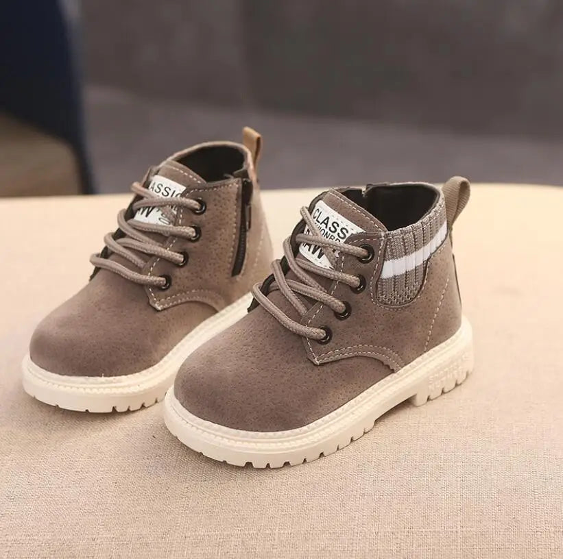 Children Casual Shoes Autumn Winter Boots Boys Shoes Fashion Leather Shoes