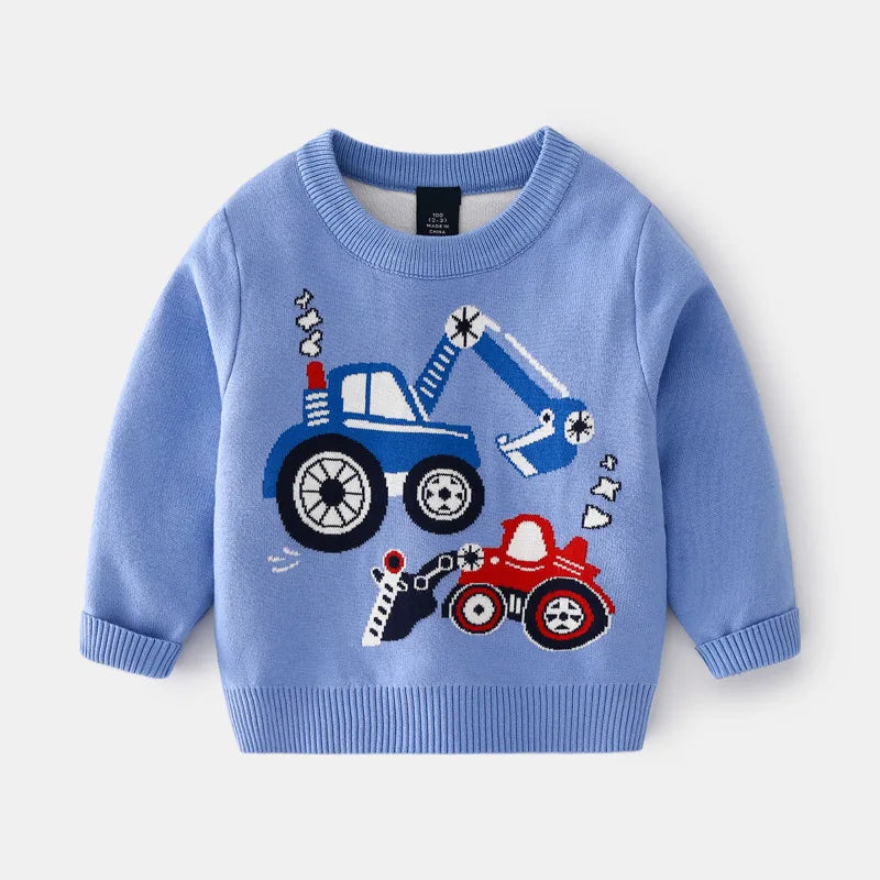 Bryant Thick O-neck Knitted Sweater - GuGuTon baby store - Baby Fashion - Toddlers Outfits - Babies Outfits - Toddler Clothes - Kids Clothing - Newborn Clothes - Newborn Wear - Kids Wear - Trending Clothes - Trending Outfits - Fall Fashion - Winter Fashion - Girls Clothes - Boys Clothes - Babies Wear - Kids Accessories - KidsWear - Summer Clothes - Summer Fashion - Summer Trend - Falls Sweaters - Tops - Bottom - Jeans - Blouse - Dresses - Newborn Dresses - Toys