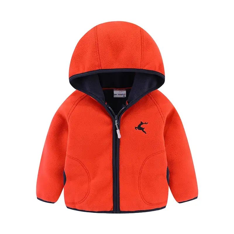 Bleinny Girls Hooded Fleece Jacket Windbreaker Zip up Reindeer Outerwear