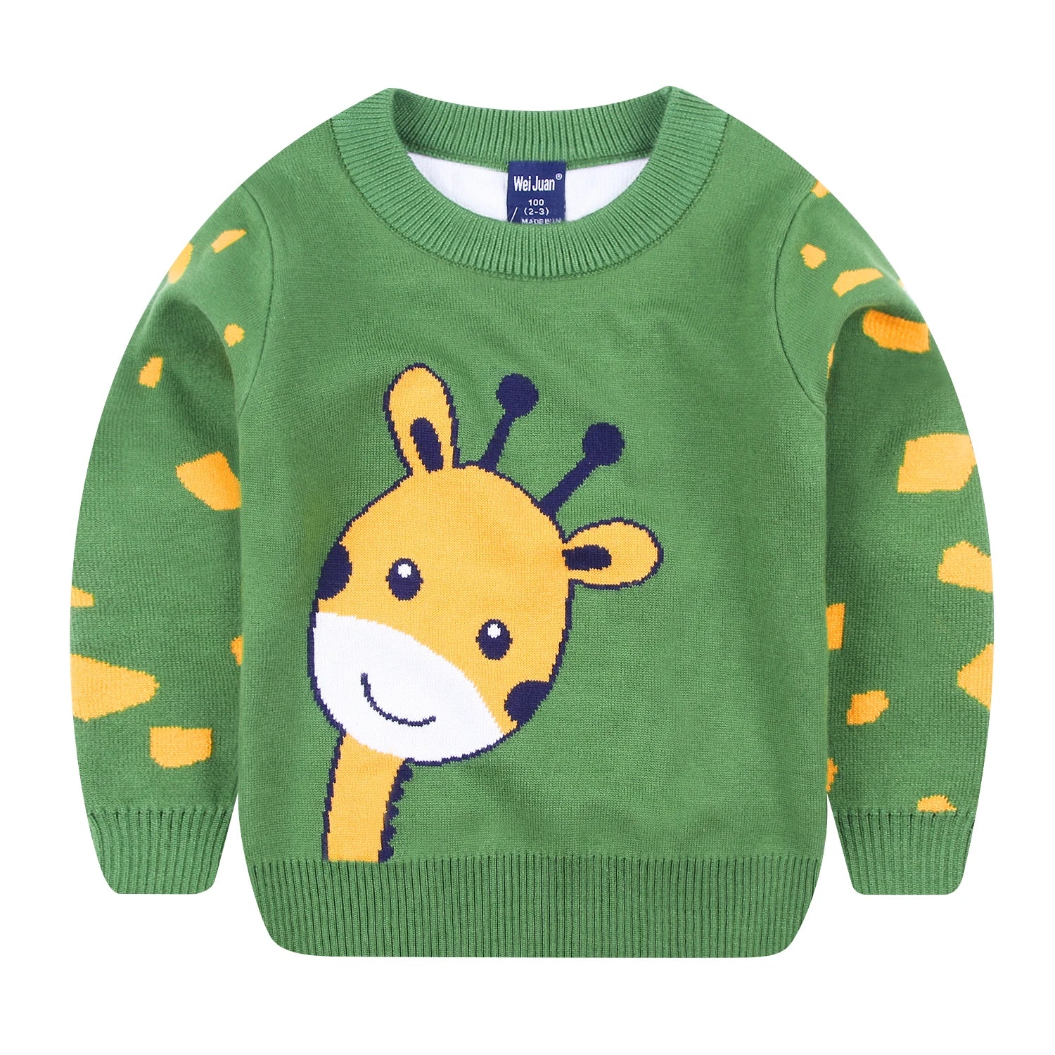 Santiago Giraffe Long Sleeve Pullover Sweater - GuGuTon baby store - Baby Fashion - Toddlers Outfits - Babies Outfits - Toddler Clothes - Kids Clothing - Newborn Clothes - Newborn Wear - Kids Wear - Trending Clothes - Trending Outfits - Fall Fashion - Winter Fashion - Girls Clothes - Boys Clothes - Babies Wear - Kids Accessories - KidsWear - Summer Clothes - Summer Fashion - Summer Trend - Falls Sweaters - Tops - Bottom - Jeans - Blouse - Dresses - Newborn Dresses - Toys