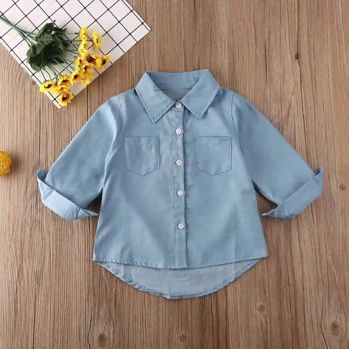 Michelle Citgeett Denim Coat Letters Tops