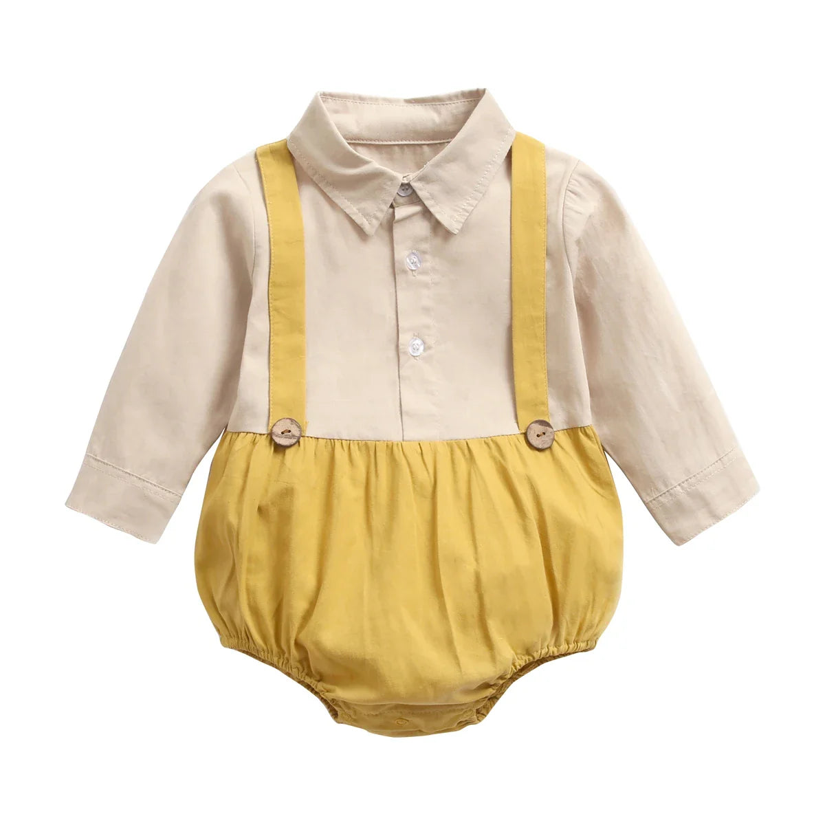 Boys Button Up Bodysuit