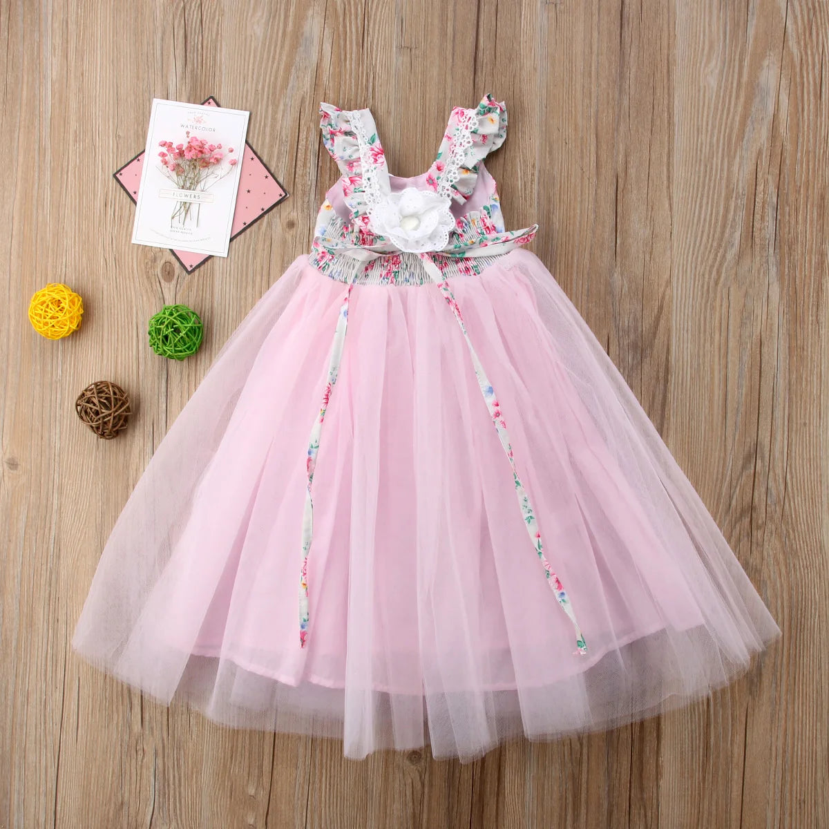 Angela Kids Girls Summer Princess Dress for Weddings and Parties