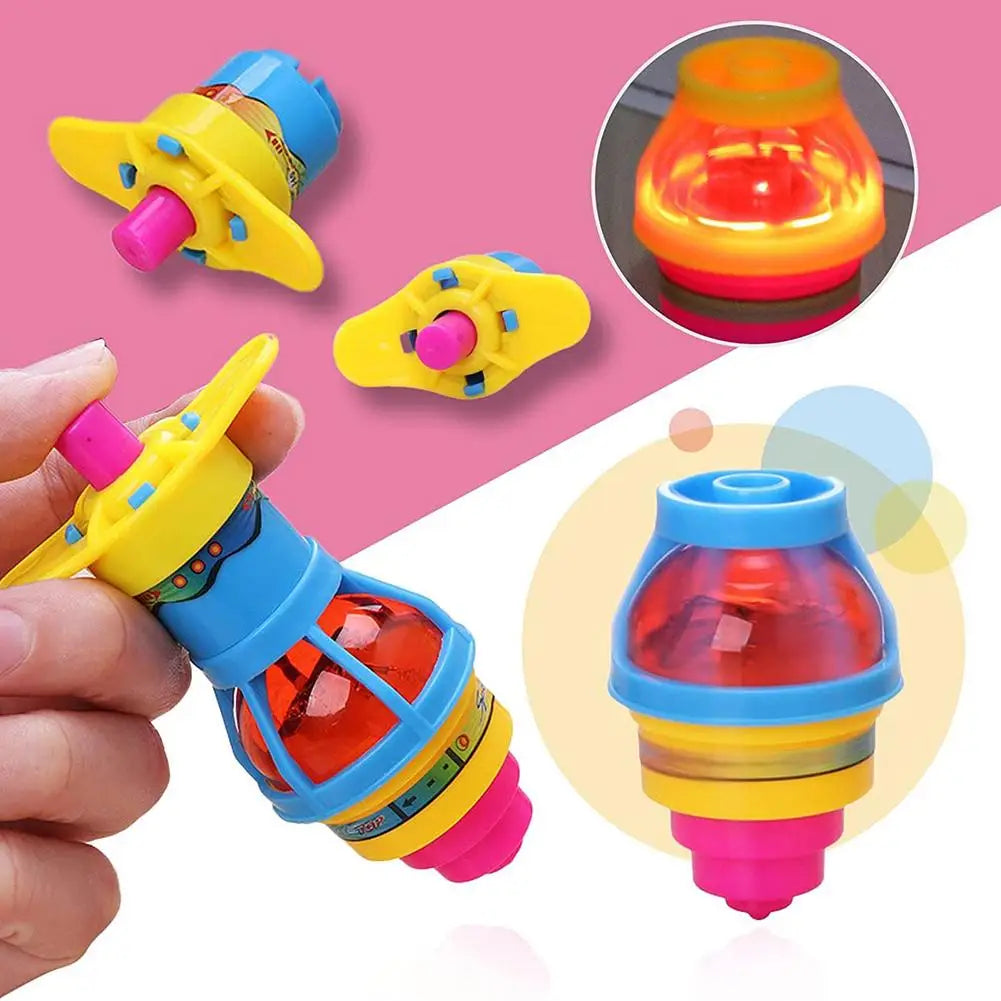 Light Up LED Toys Flashing Spinning Tops With Gyroscope Novelty Bulk Toys Sensory Toys