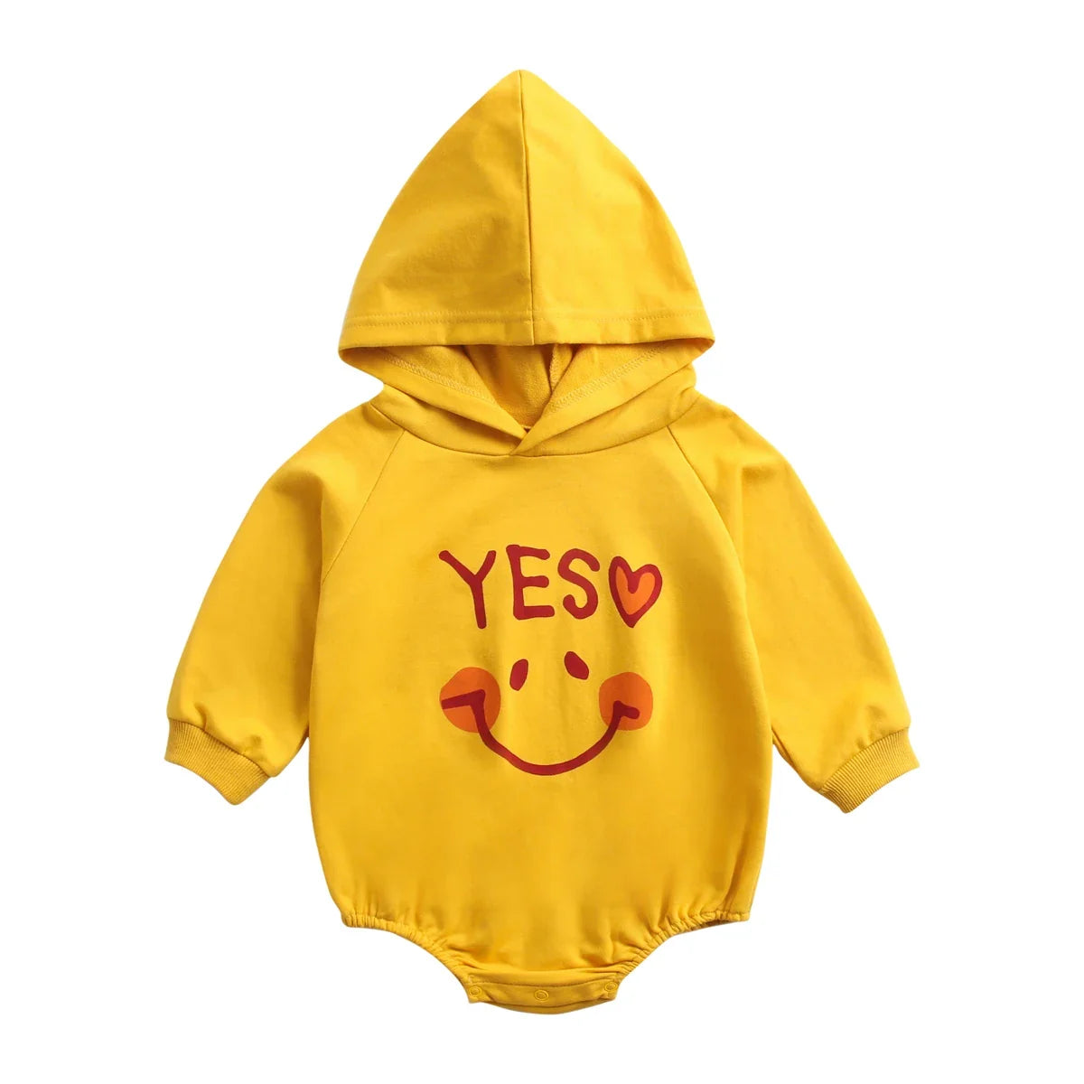Casual Cotton Hooded Bodysuit