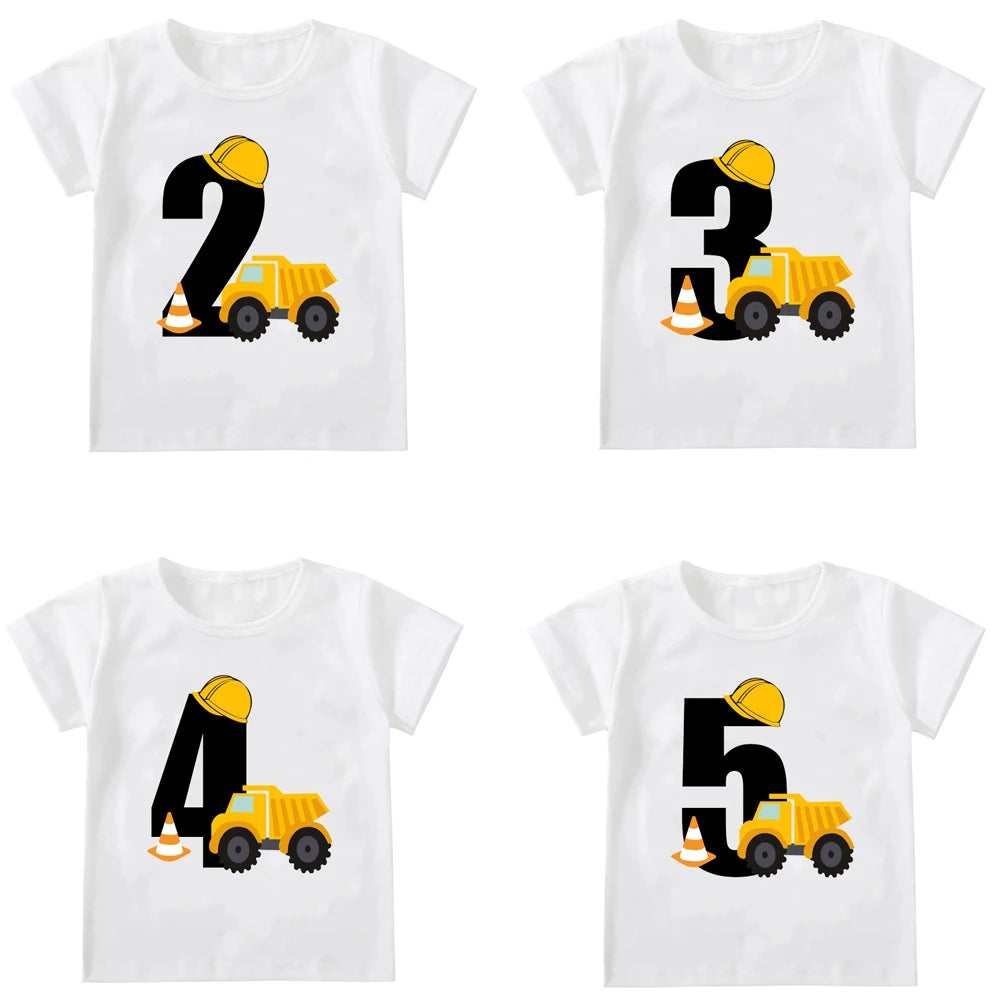 Ronald Boys T-shirts Short Sleeve Excavator Tees - GuGuTon baby store - Baby Fashion - Toddlers Outfits - Babies Outfits - Toddler Clothes - Kids Clothing - Newborn Clothes - Newborn Wear - Kids Wear - Trending Clothes - Trending Outfits - Fall Fashion - Winter Fashion - Girls Clothes - Boys Clothes - Babies Wear - Kids Accessories - KidsWear - Summer Clothes - Summer Fashion - Summer Trend - Falls Sweaters - Tops - Bottom - Jeans - Blouse - Dresses - Newborn Dresses - Toys