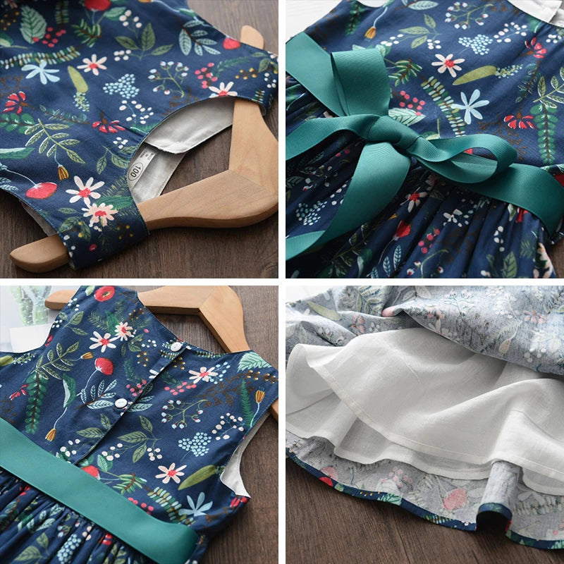 Bear Leader Floral Girls Dress Floral Kids Dresses Girls Princess Dress