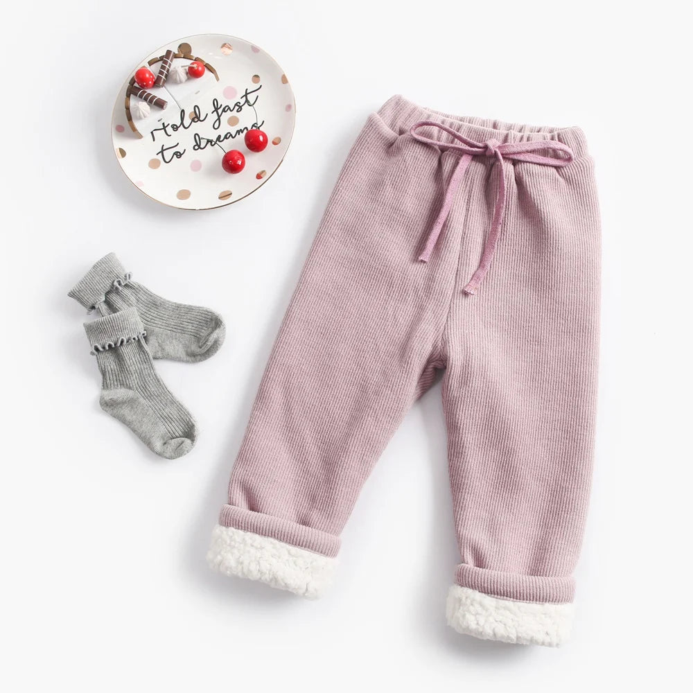 Jan Long Pants Soft Warm Casual Children Trousers Cute