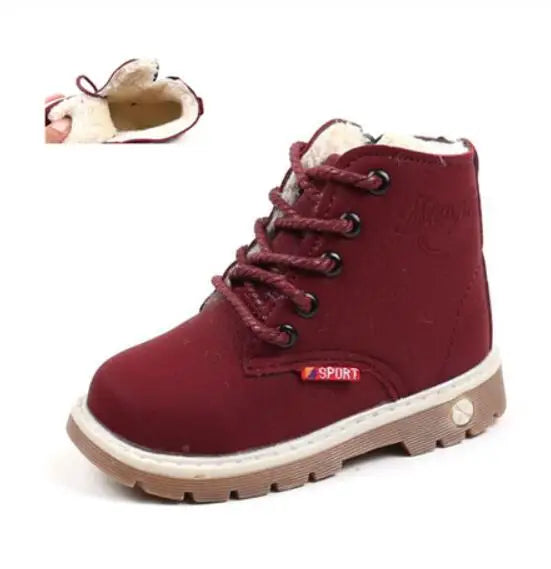 Children Casual Shoes Autumn Winter Boots Boys Shoes Fashion Leather Shoes
