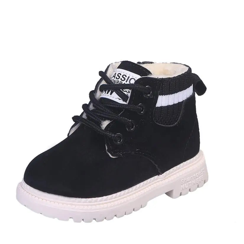 Children Casual Shoes Autumn Winter Boots Boys Shoes Fashion Leather Shoes