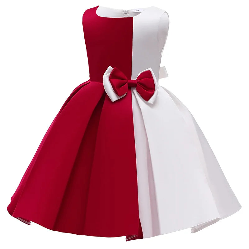 Tatum Baby Girls Flower Striped Dress For Girls Floral Wedding Party Dress