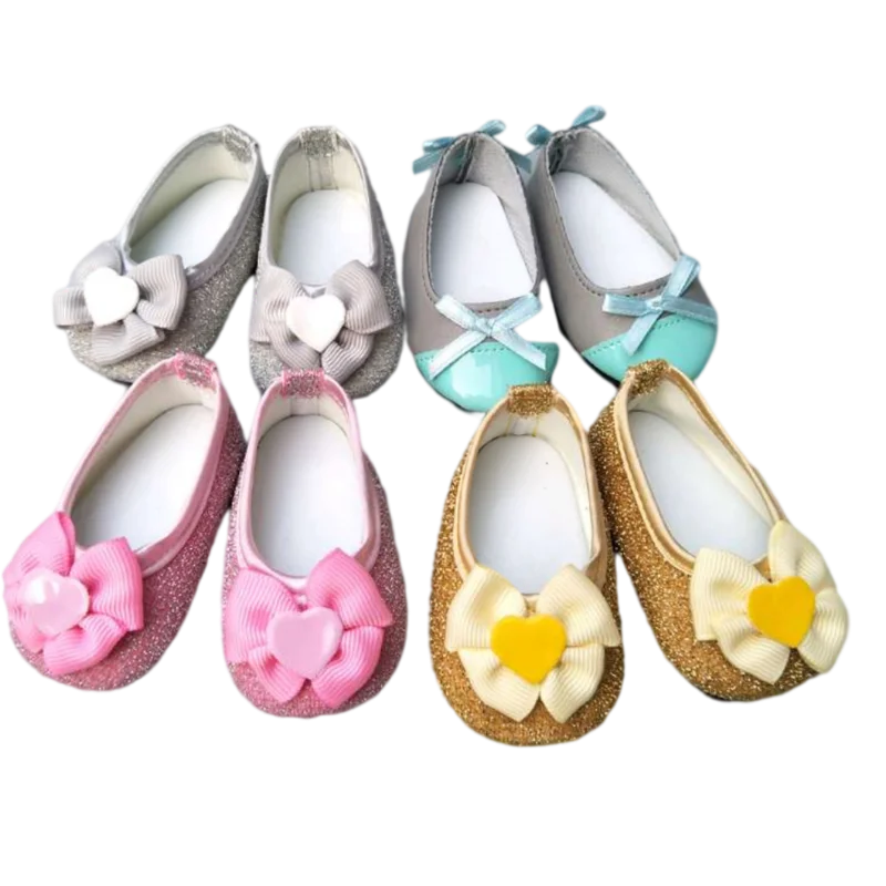 Baby Doll Shoes for 43cm Doll Shoes for 18 Inch Girl Doll Princess Shoes Toy  Accessories