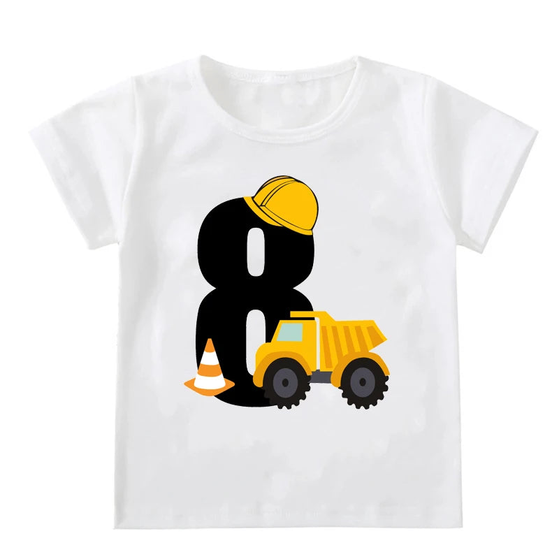 Ronald Boys T-shirts Short Sleeve Excavator Tees - GuGuTon baby store - Baby Fashion - Toddlers Outfits - Babies Outfits - Toddler Clothes - Kids Clothing - Newborn Clothes - Newborn Wear - Kids Wear - Trending Clothes - Trending Outfits - Fall Fashion - Winter Fashion - Girls Clothes - Boys Clothes - Babies Wear - Kids Accessories - KidsWear - Summer Clothes - Summer Fashion - Summer Trend - Falls Sweaters - Tops - Bottom - Jeans - Blouse - Dresses - Newborn Dresses - Toys