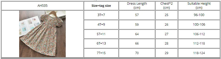 Bear Leader Floral Girls Dress Floral Kids Dresses Girls Princess Dress