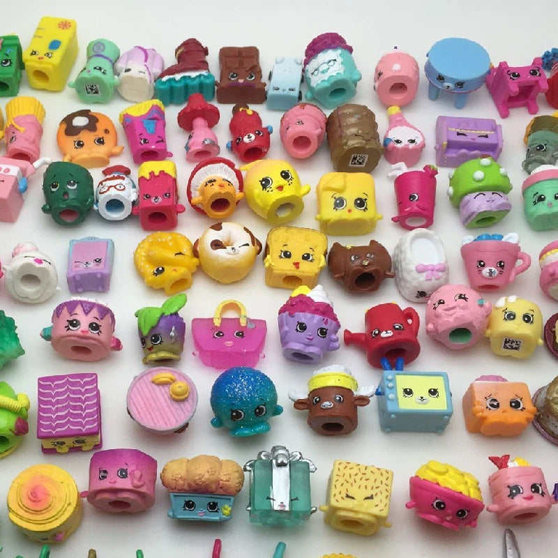 No Repeat 5/10pcs Mixed Seasons Shopping Vegetable Fruit Furniture Dolls Action Figure Family Kids Playing Toys Christmas Gift