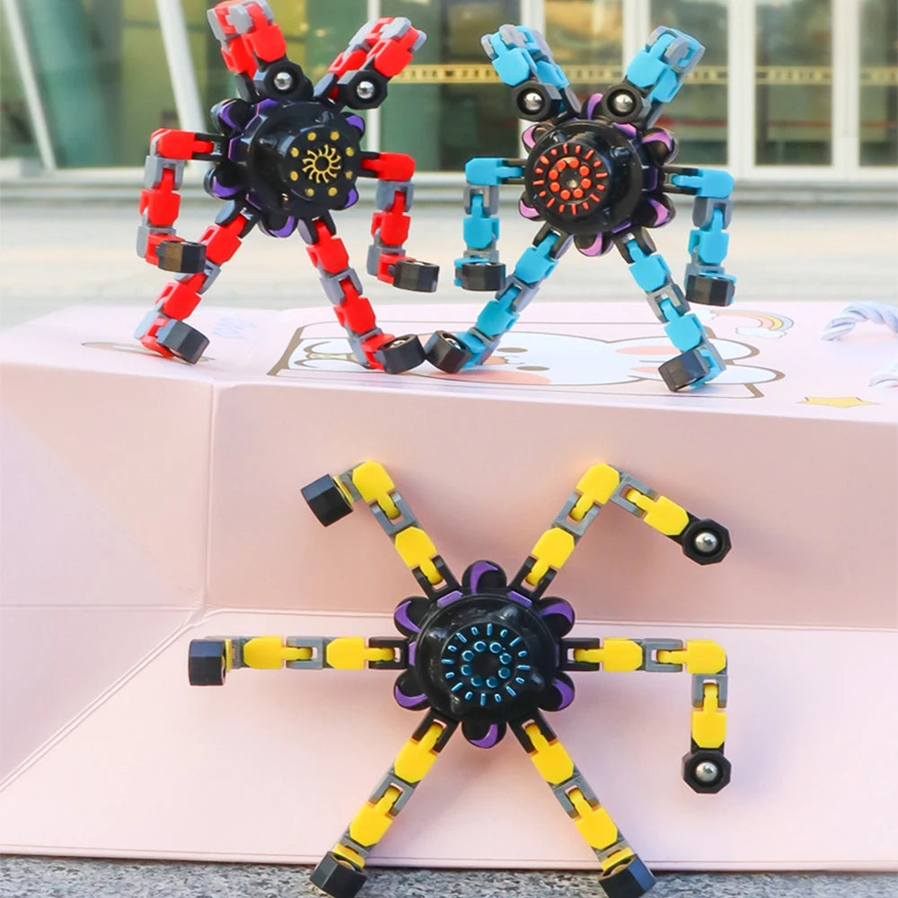 Deformed Fidget Spinner Chain Toys For Children Antistress Hand Spinner