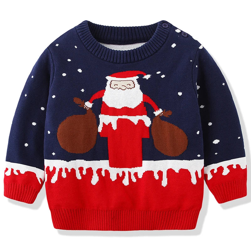 Polo Christmas Santa Claus Pullover Sweater