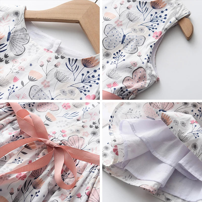 Bear Leader Floral Girls Dress Floral Kids Dresses Girls Princess Dress