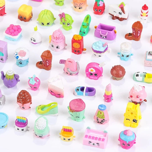 No Repeat 5/10pcs Mixed Seasons Shopping Vegetable Fruit Furniture Dolls Action Figure Family
