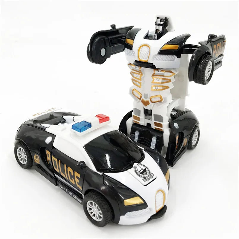 One-key Automatic Transform Robot Car  For Boys
