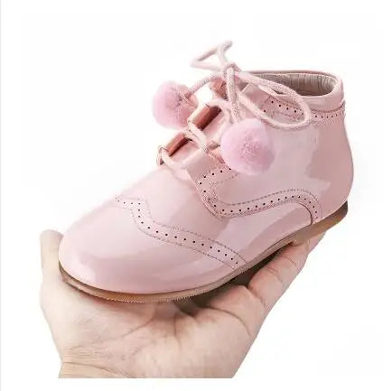 Girls Shoes 2021 Autumn / Winter Baby Toddler Genuine Leather Ankle Boots Girls