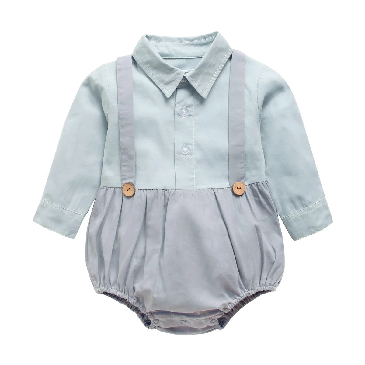 Boys Button Up Bodysuit