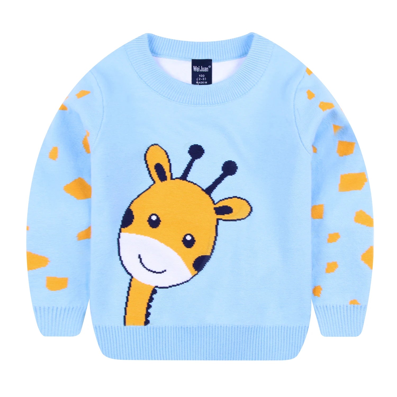 Santiago Giraffe Long Sleeve Pullover Sweater - GuGuTon baby store - Baby Fashion - Toddlers Outfits - Babies Outfits - Toddler Clothes - Kids Clothing - Newborn Clothes - Newborn Wear - Kids Wear - Trending Clothes - Trending Outfits - Fall Fashion - Winter Fashion - Girls Clothes - Boys Clothes - Babies Wear - Kids Accessories - KidsWear - Summer Clothes - Summer Fashion - Summer Trend - Falls Sweaters - Tops - Bottom - Jeans - Blouse - Dresses - Newborn Dresses - Toys
