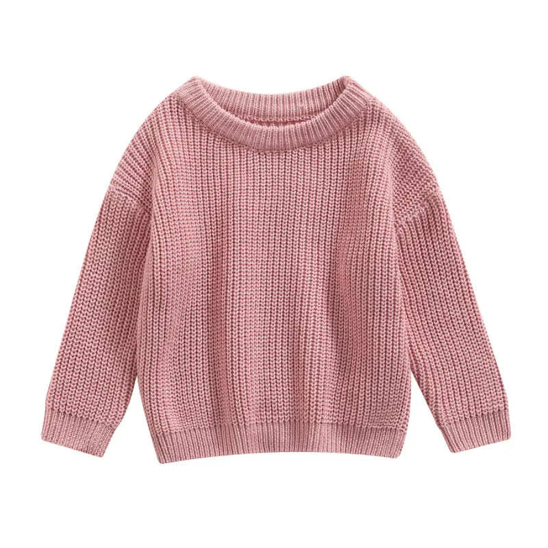 Braulio Solid Color O-neck Sweater - GuGuTon baby store - Baby Fashion - Toddlers Outfits - Babies Outfits - Toddler Clothes - Kids Clothing - Newborn Clothes - Newborn Wear - Kids Wear - Trending Clothes - Trending Outfits - Fall Fashion - Winter Fashion - Girls Clothes - Boys Clothes - Babies Wear - Kids Accessories - KidsWear - Summer Clothes - Summer Fashion - Summer Trend - Falls Sweaters - Tops - Bottom - Jeans - Blouse - Dresses - Newborn Dresses - Toys