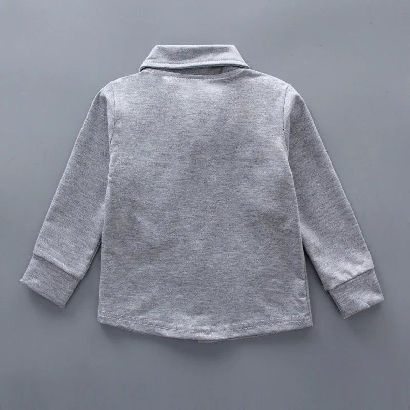 Landon Boy's 2-piece long-sleeved shirt with tie and pants - GuGuTon baby store - Baby Fashion - Toddlers Outfits - Babies Outfits - Toddler Clothes - Kids Clothing - Newborn Clothes - Newborn Wear - Kids Wear - Trending Clothes - Trending Outfits - Fall Fashion - Winter Fashion - Girls Clothes - Boys Clothes - Babies Wear - Kids Accessories - KidsWear - Summer Clothes - Summer Fashion - Summer Trend - Falls Sweaters - Tops - Bottom - Jeans - Blouse - Dresses - Newborn Dresses - Toys