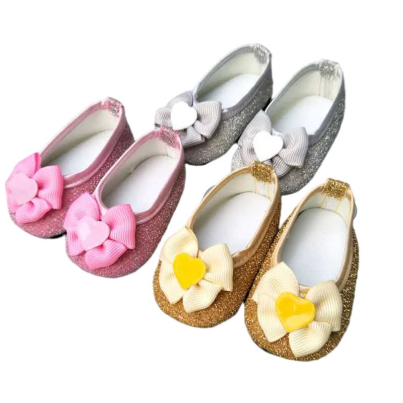 Baby Doll Shoes for 43cm Doll Shoes for 18 Inch Girl Doll Princess Shoes Toy  Accessories