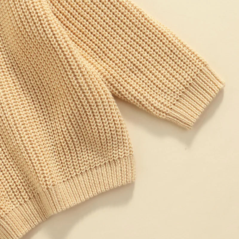 Braulio Solid Color O-neck Sweater - GuGuTon baby store - Baby Fashion - Toddlers Outfits - Babies Outfits - Toddler Clothes - Kids Clothing - Newborn Clothes - Newborn Wear - Kids Wear - Trending Clothes - Trending Outfits - Fall Fashion - Winter Fashion - Girls Clothes - Boys Clothes - Babies Wear - Kids Accessories - KidsWear - Summer Clothes - Summer Fashion - Summer Trend - Falls Sweaters - Tops - Bottom - Jeans - Blouse - Dresses - Newborn Dresses - Toys