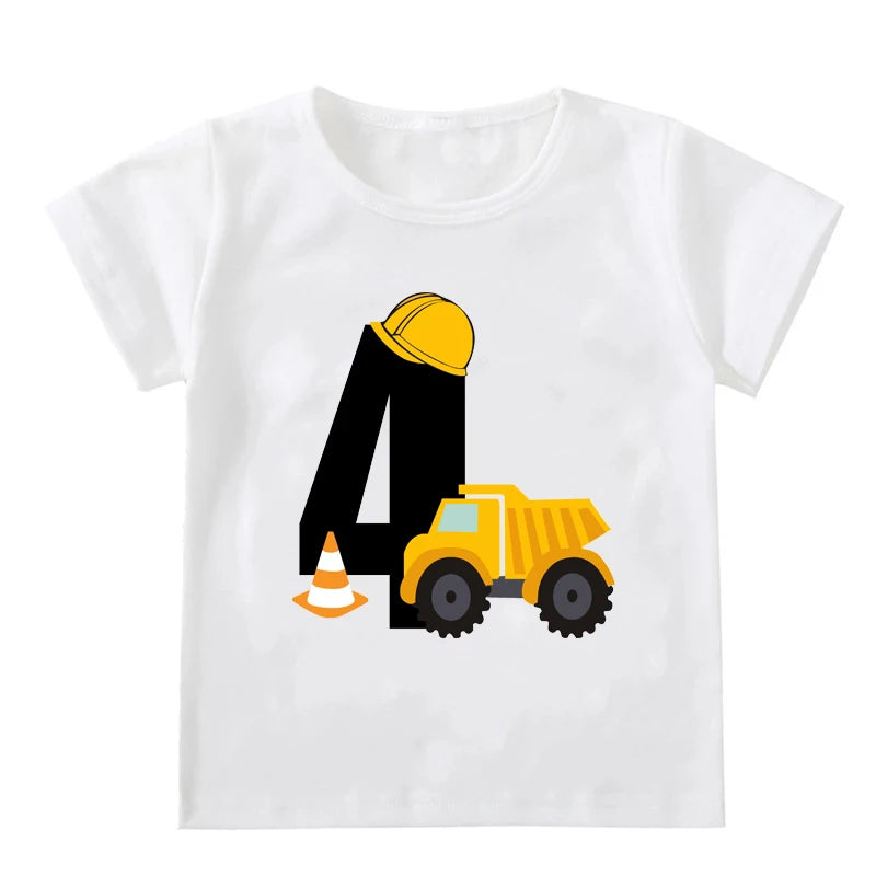 Ronald Boys T-shirts Short Sleeve Excavator Tees