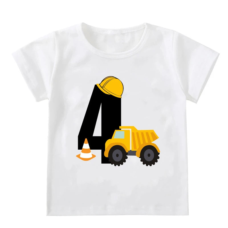 Ronald Boys T-shirts Short Sleeve Excavator Tees - GuGuTon baby store - Baby Fashion - Toddlers Outfits - Babies Outfits - Toddler Clothes - Kids Clothing - Newborn Clothes - Newborn Wear - Kids Wear - Trending Clothes - Trending Outfits - Fall Fashion - Winter Fashion - Girls Clothes - Boys Clothes - Babies Wear - Kids Accessories - KidsWear - Summer Clothes - Summer Fashion - Summer Trend - Falls Sweaters - Tops - Bottom - Jeans - Blouse - Dresses - Newborn Dresses - Toys