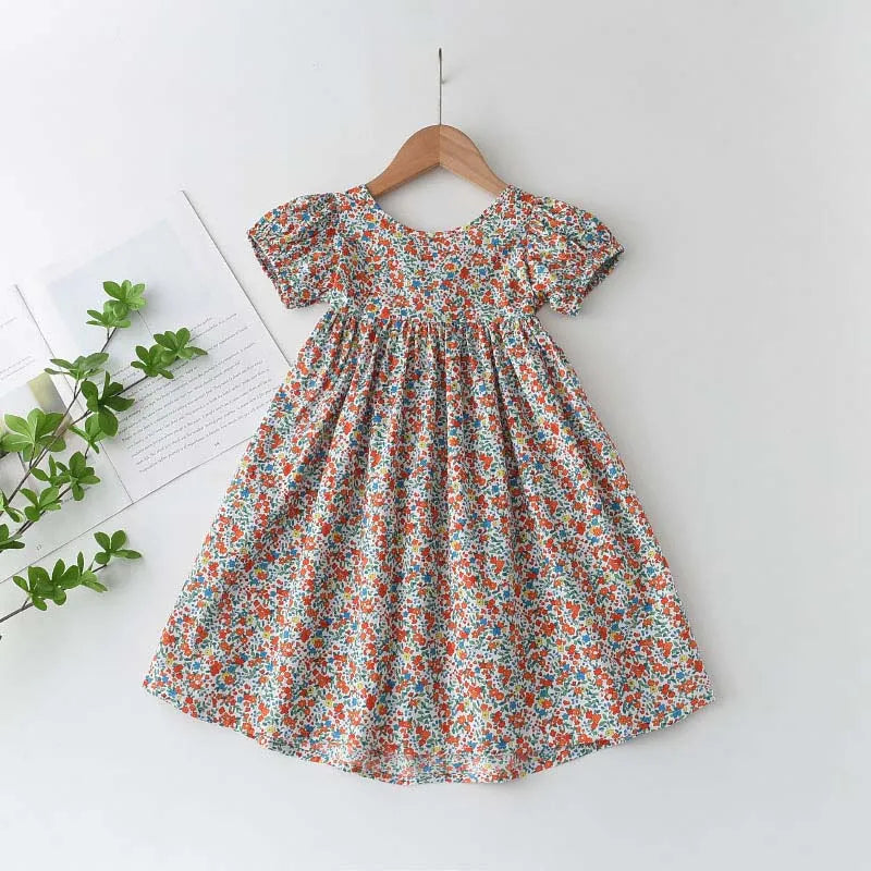 Bear Leader Floral Girls Dress Floral Kids Dresses Girls Princess Dress