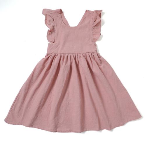 Lia Style Summer Flying sleeve Cotton Princess Dres