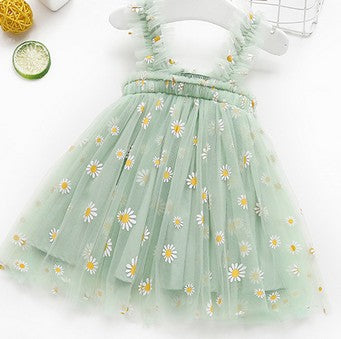 Ella Toddler Girls Summer Princess Dress with Embroidery