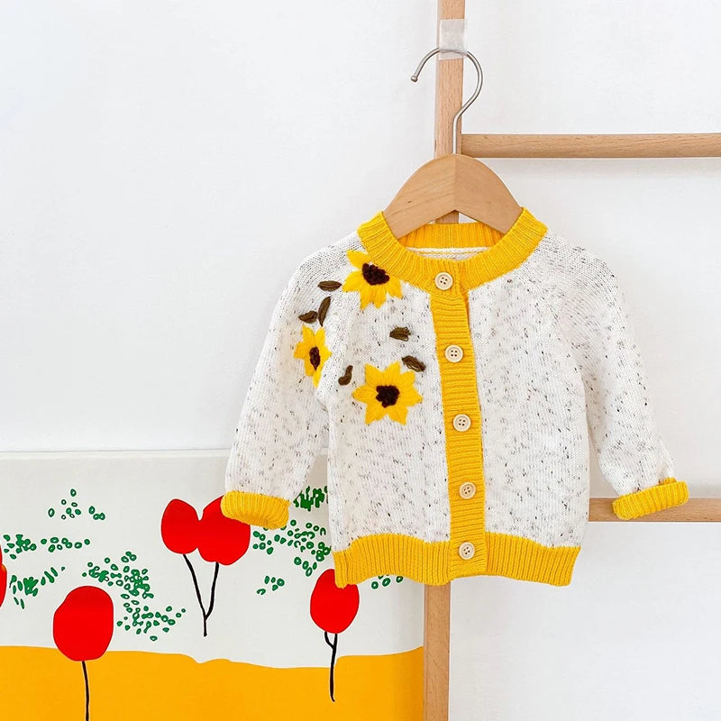 Gismeldy Cute Embroidery Girls Long Sleeves Jacket