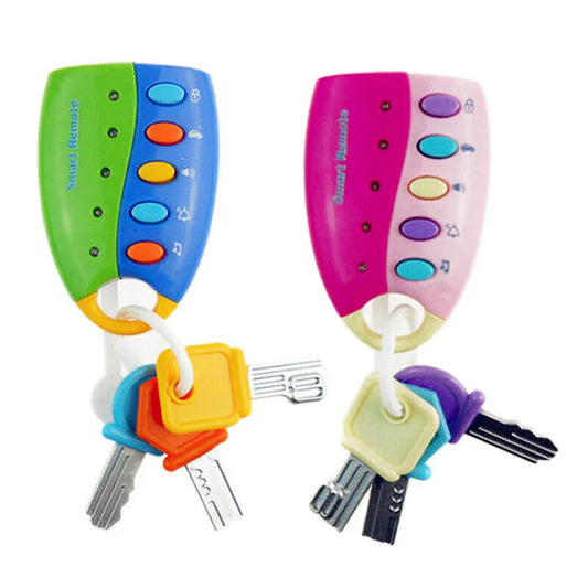 Baby Toy Musical Car Key Vocal Smart Remote Car Voices Pretend Play Educational Toys