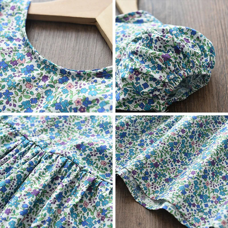 Bear Leader Floral Girls Dress Floral Kids Dresses Girls Princess Dress